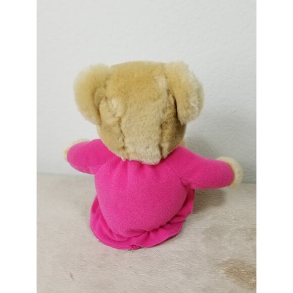 Hallmark Kiss Kiss Teddy Bears Heart Magnetic Nose 10" Stuffed Plush Toys Vtg - Picture 5 of 12